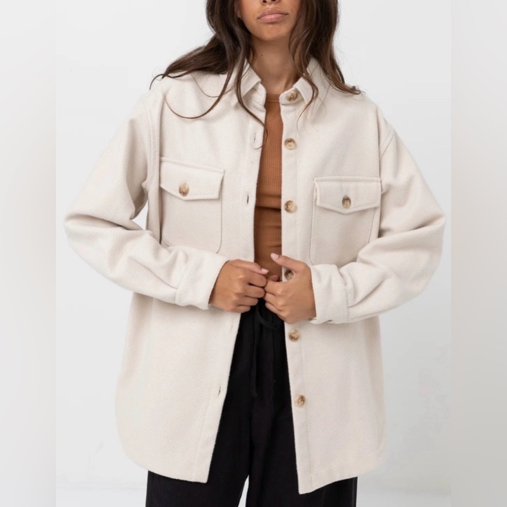 Rhythm Cream Button-up Jacket
